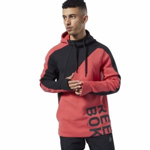 Reebok One Series Training Colorblock Kapuzenpullover Herren - Rot - DE 918-SWU